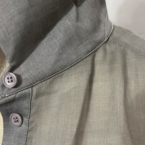 LAFAYETTE 148 New York Andra Semi Sheer Oversized Button Down Shirt- Size S - Picture 6 of 14